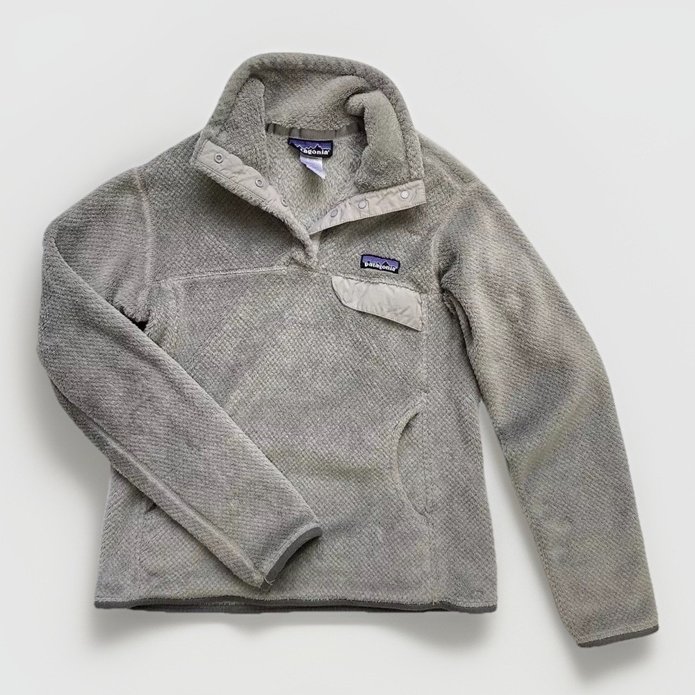 Patagonia Re-Tool Snap-T Pullover Gray Fleece / Women's Small